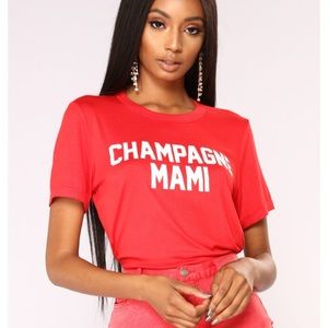 Champagne mami shirt